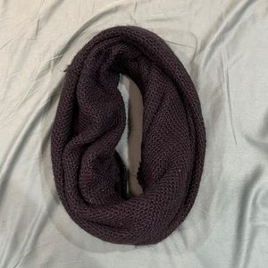 Black knit infinity scarf